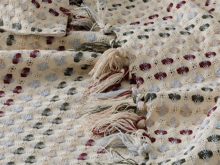 Loop Țesut Pentru O Persoana Set Cuvertură De Pat 160*240 Cm Damson-Grey