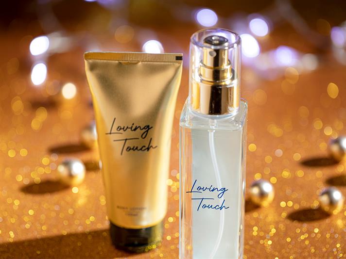 Loving Touch Cu 2 Piese Set Spray De Corp Și Loțiune Gold