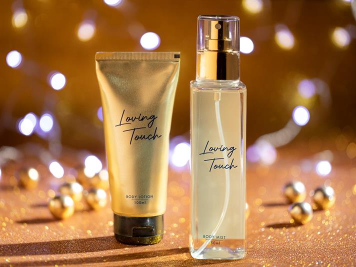 Loving Touch Cu 2 Piese Set Spray De Corp Și Loțiune Gold
