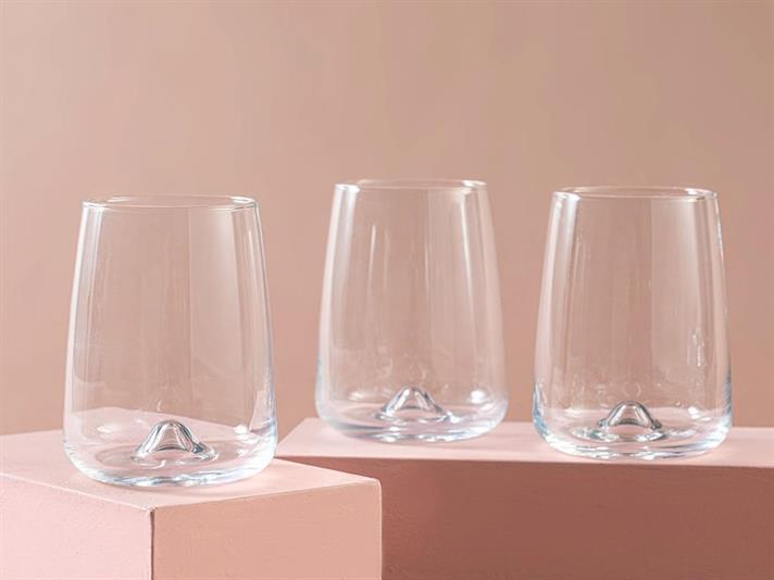 Lublin Sticlă Cu 3 Piese Pahar 360 ml Transparent