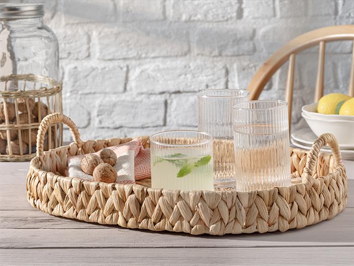 Tavă servire, Lukas, răchită, 35x45 cm, maro