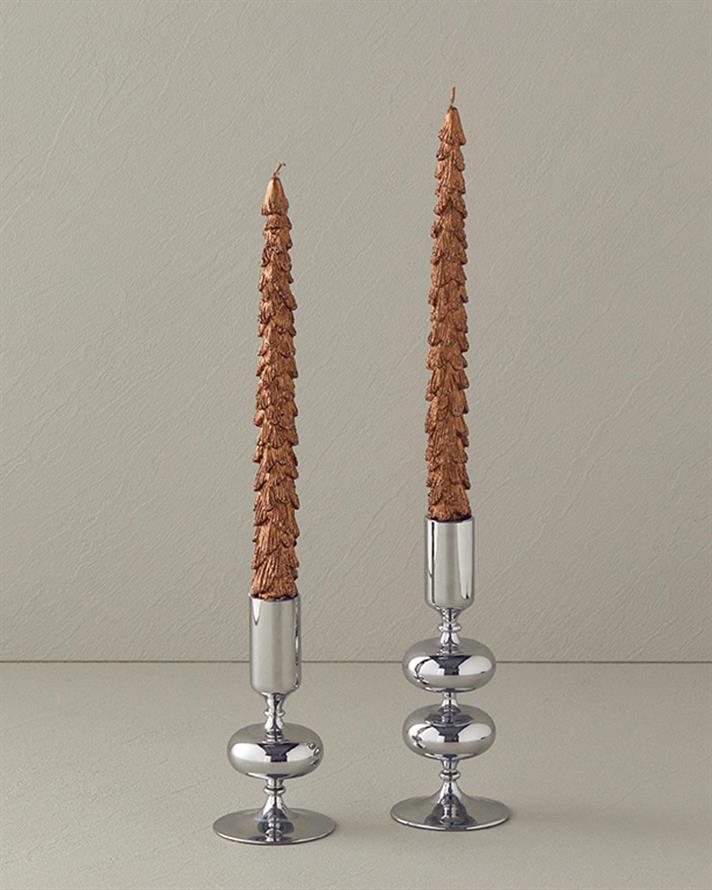 Lumânare, Christmas Tree, 26,4x5,7x3,5 cm, bronz