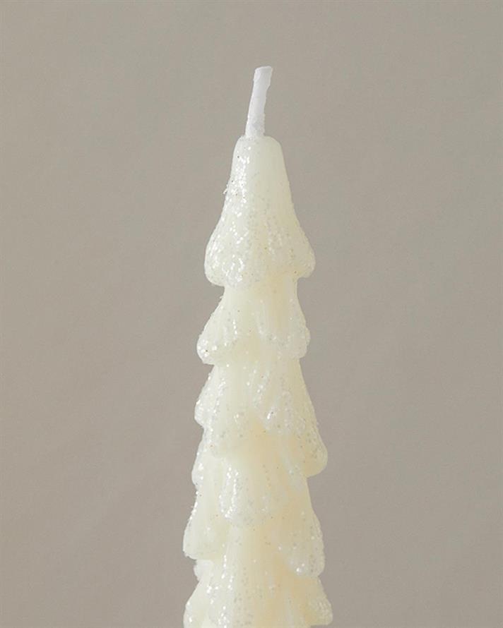 Lumânare, Christmas Tree, 26,4x5,7x3,5 cm, ecru