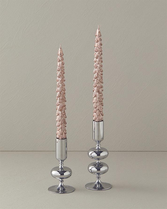 Lumânare, Christmas Tree, 26,4x5,7x3,5 cm, Rose