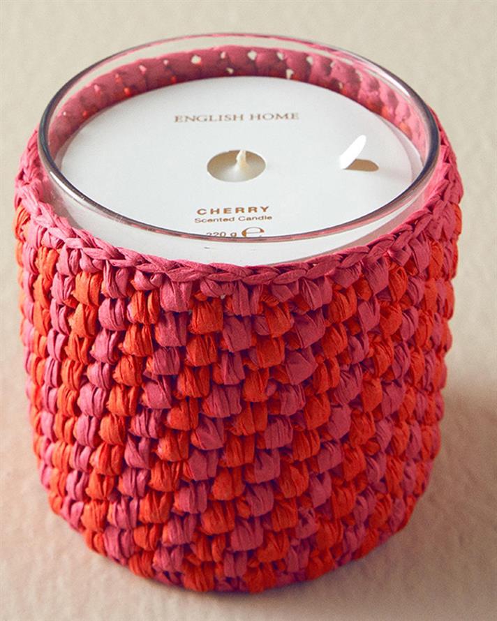 Lumânare parfumată, Cherry, 220 g, roșu