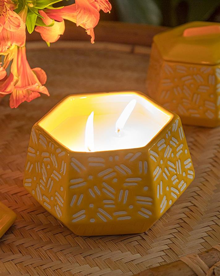 Lumânare parfumată, Crispy, 345 G, verde