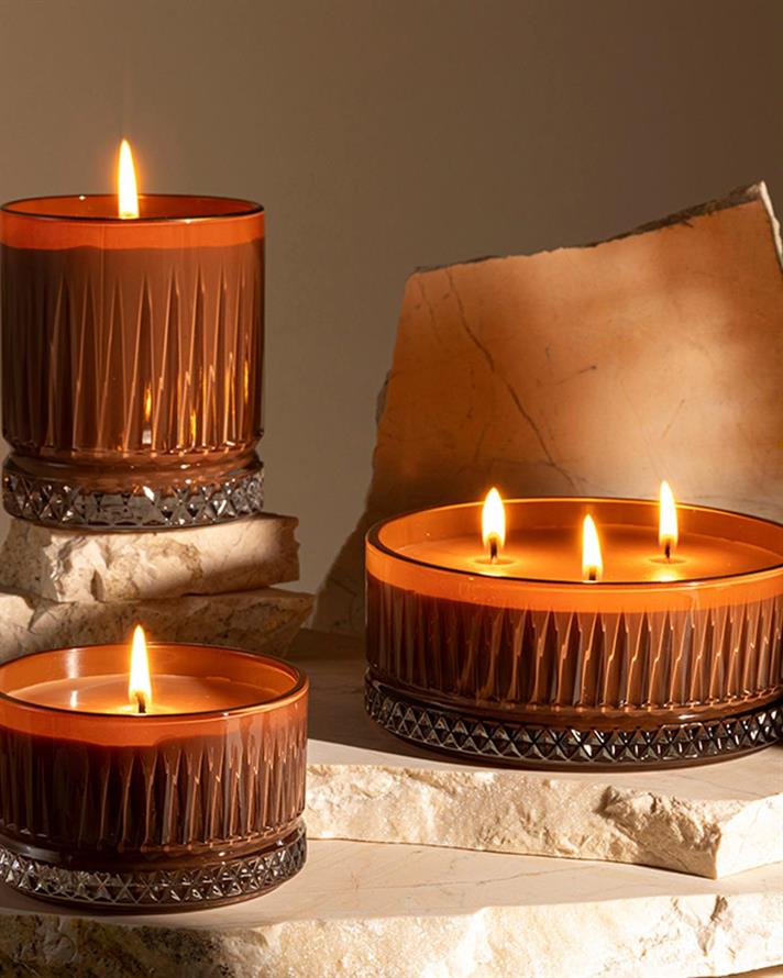 Lumânare parfumată, Luxury, 155 g, Caramel Brown