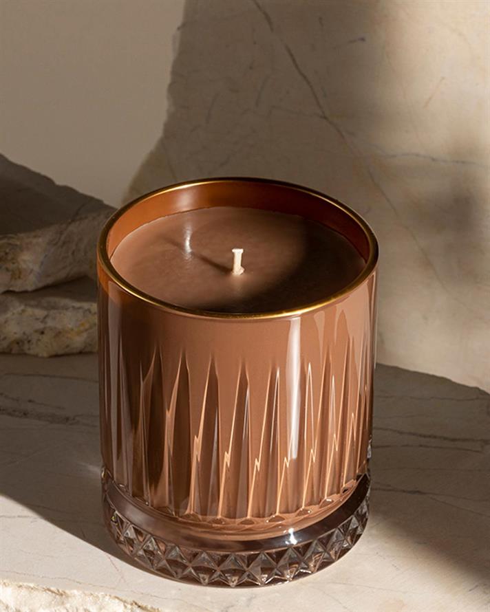 Lumânare parfumată, Luxury, 155 g, Caramel Brown