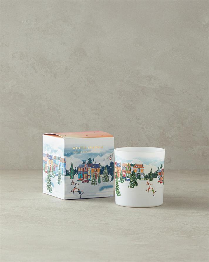 Lumânare parfumată, Winter Sparkle, 200 gr, multicolor