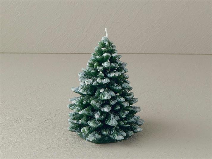 Lumânare, Snow Tree, 15 cm, verde