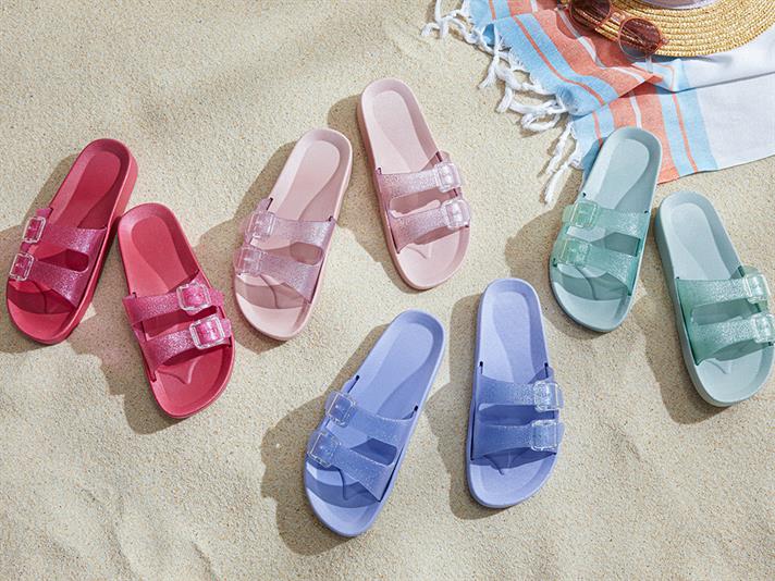 Papuci de strada, dama, Bright, PVC, masura 39, lila