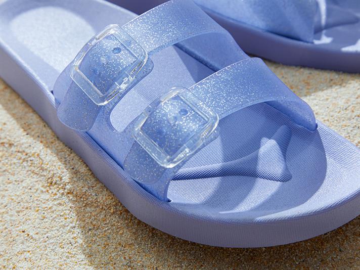 Papuci de strada, dama, Bright, PVC, masura 39, lila