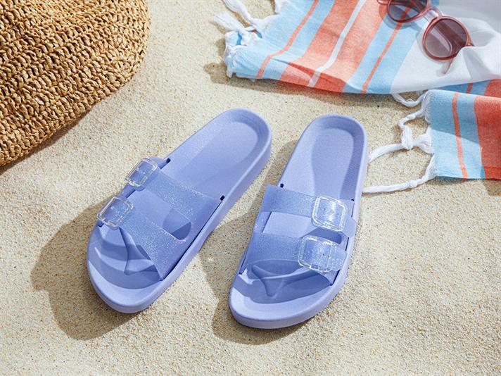 Papuci de strada, dama, Bright, PVC, masura 39, lila