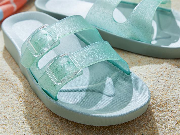 luminos PVC Femeie Papuci De Stradă 39 Verde