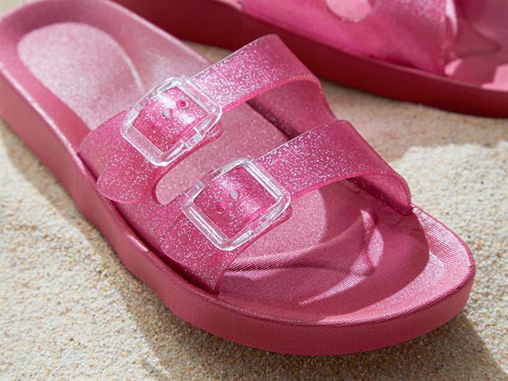 Papuci de strada, dama, Bright, PVC, masura 40, fuchsia