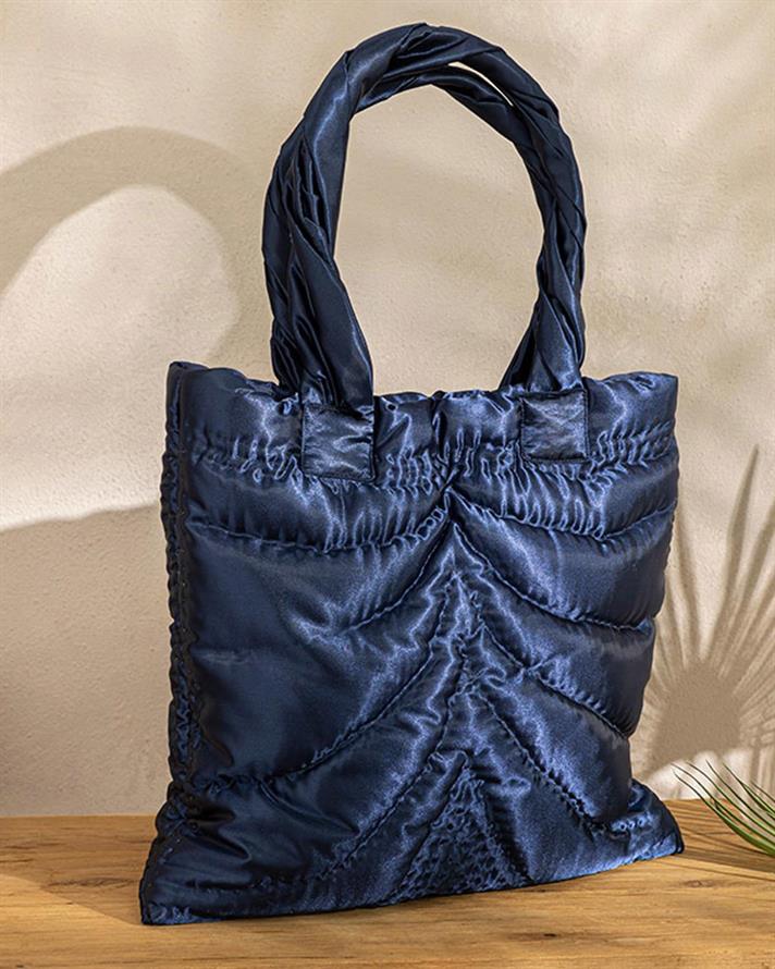 Lună Poliester Femeie Geantă 40x40 cm Bleumarin