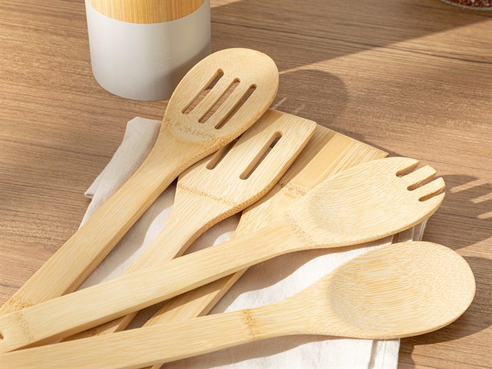 Luna Bamboo 6 Pieces Service Set 30 cm Beige