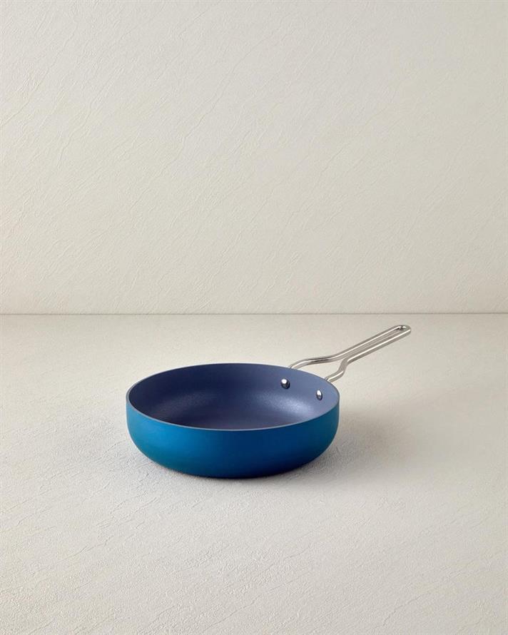Tigaie, Luna, aluminiu, 28 cm, bleu