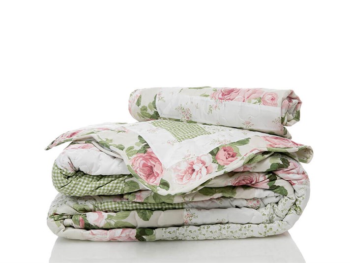 Luna Imprimat Double Set Cuverturi Pat 240x260 cm Roz