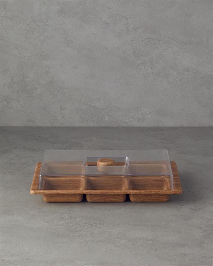 Alita Plastic Breakfast Container Light Brown.