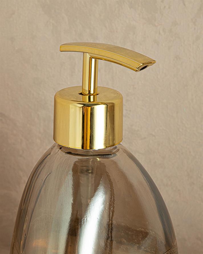 Lustru Glass Dıspenser Săpun 8,5*8,5*16 Cm Miere Luster