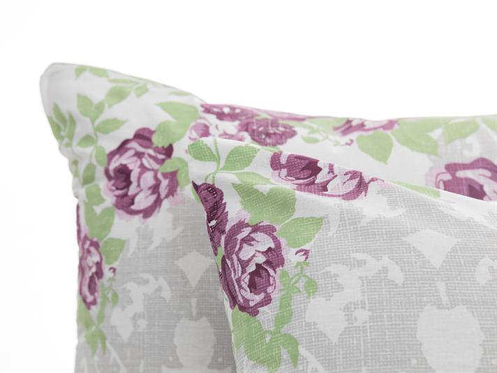 Lustru trandafir Cottony Set 2  FAȚĂ DE PERNĂ 50x70 cm Damson
