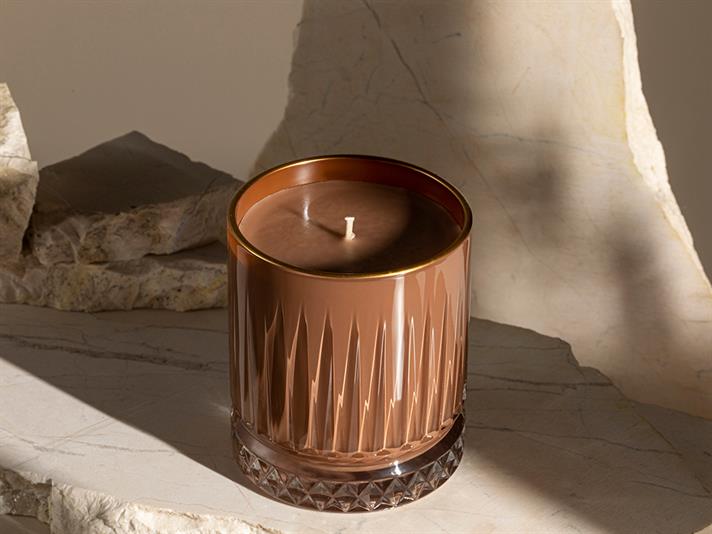 Lumânare parfumată, Luxury, 285 g, Caramel Brown