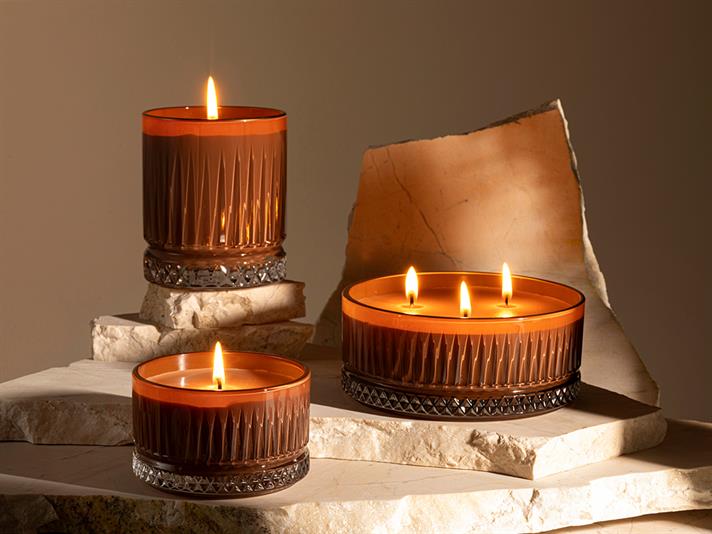 Lumânare parfumată, Luxury, 285 g, Caramel Brown
