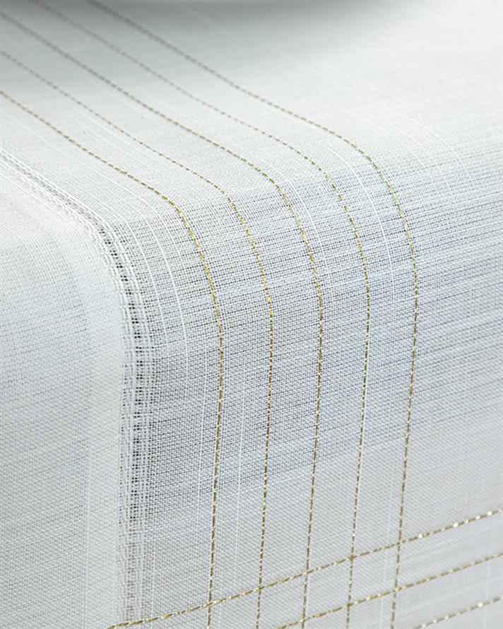 Luxury Polyestere Runner 45x140 cm White-Gold