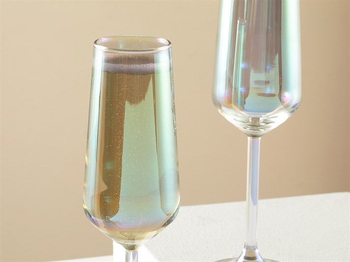Lydia Glass 2 pcs champagne Glass 195 ml Purple