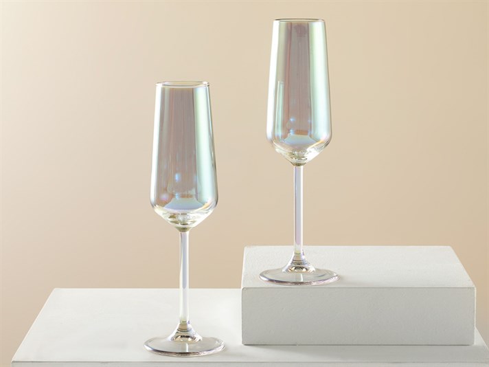 Lydia Glass 2 pcs champagne Glass 195 ml Purple