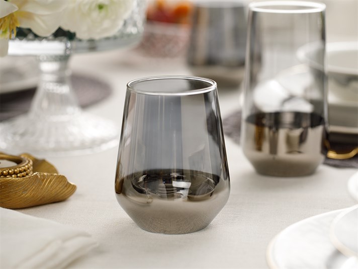 Lydia Glass 2 Set Juice Glass 425 ml Silver