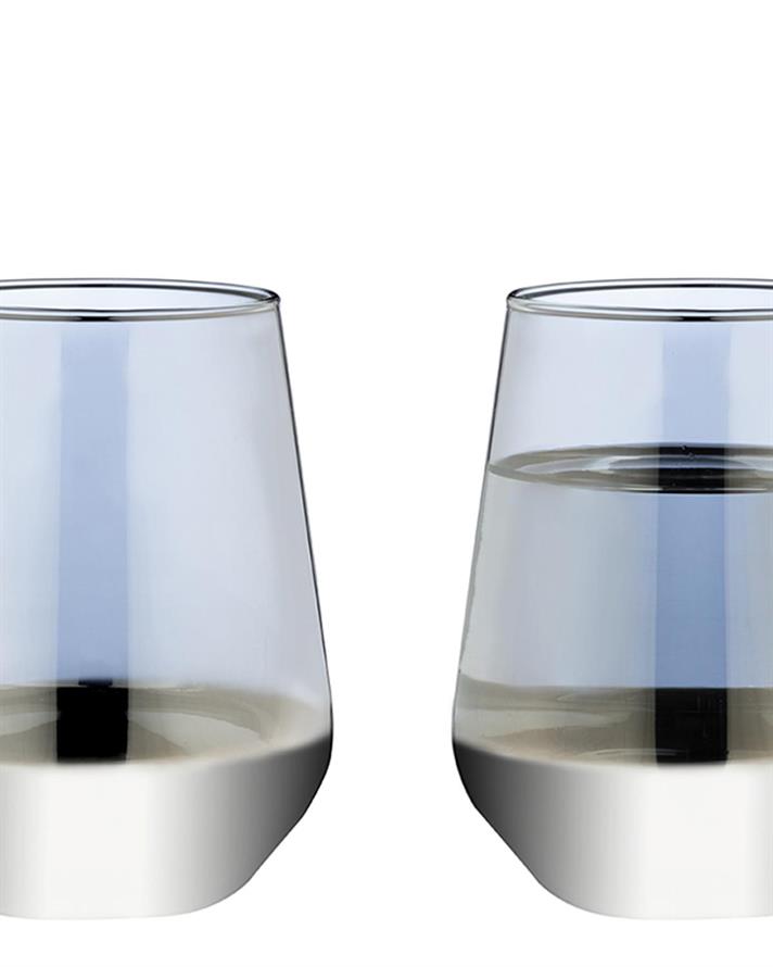 Lydia Glass 4-Set Turkish Coffe side Water Glass 115 ml Silver