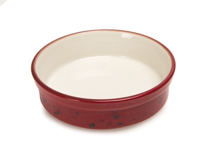 mac Porțelan  Rotund  VAS PENTRU CUPTOR 13 cm Roşu
