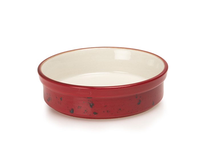 mac Porțelan  Rotund  VAS PENTRU CUPTOR 13 cm Roşu
