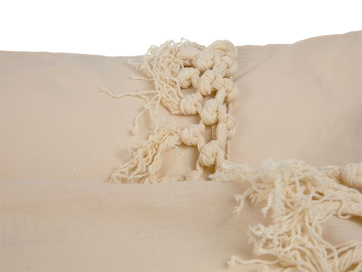 macrameu Cottony  2 macrame  FAȚĂ DE PERNĂ 50x70 cm Beige
