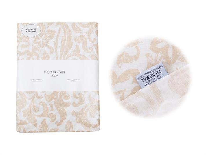 Madol Bumbac Single Set Lenjerie De Pat 160x220 cm Bej