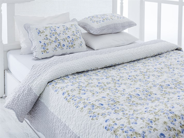 Maggy  Microfibră Pentru o persoana  SET CUVERTURĂ DE PAT 160x240 cm Albastru