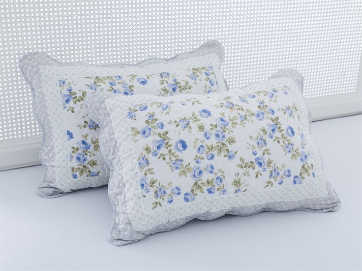 Maggy  Microfibră Persoană dublă  SET CUVERTURĂ DE PAT 240x260 cm Albastru