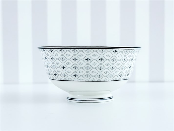 Magie neagră  Bonetă China Set 2 Bol 14,0x6,8 cm Antracit