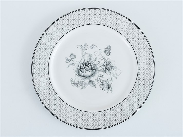Magie neagră  Bonetă China Set 6 Farfurie De Servire 27 Cm Antracit