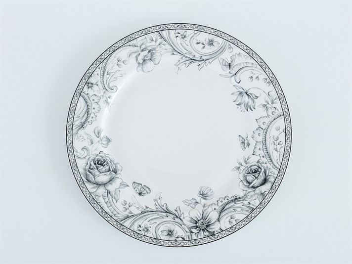 Magie neagră  Bonetă China Set 6 Farfurie De Servire 27 Cm Antracit