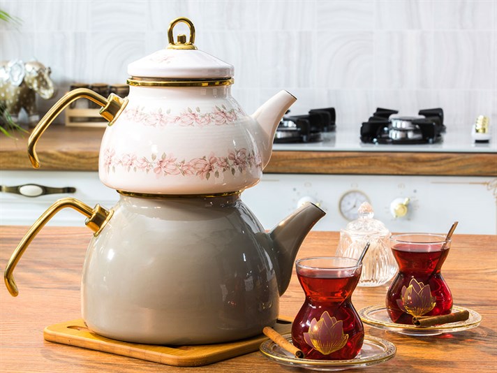 Magnolia Glass 6 pcs Tea Set 140 ml Transparent