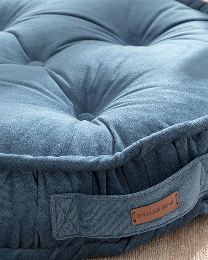 Malta Round Catifea Saltea Decorativă 60 cm Indigo.