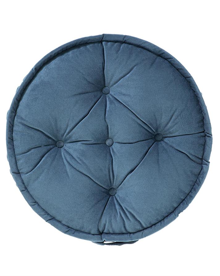 Malta Round Catifea Saltea Decorativă 60 cm Indigo.