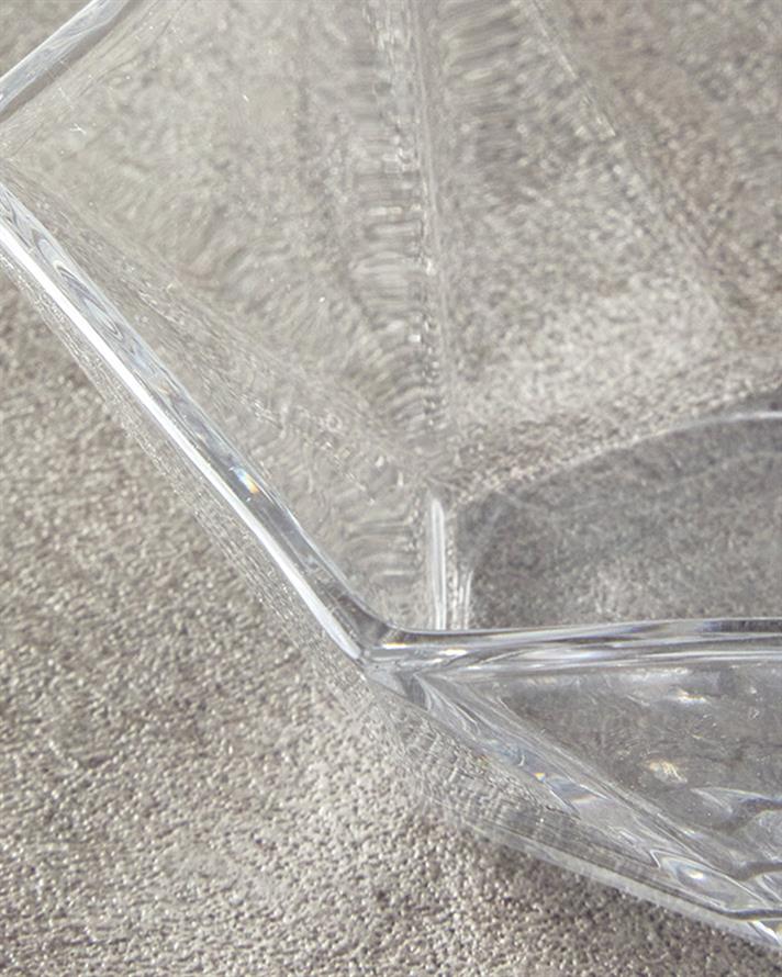 Set 2 boluri, Mara, sticla, 12 cm, transparent