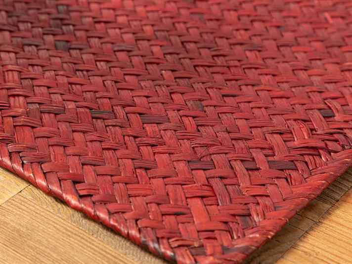 Mara Straw with wire frame Place Mat 30x45 cm Red