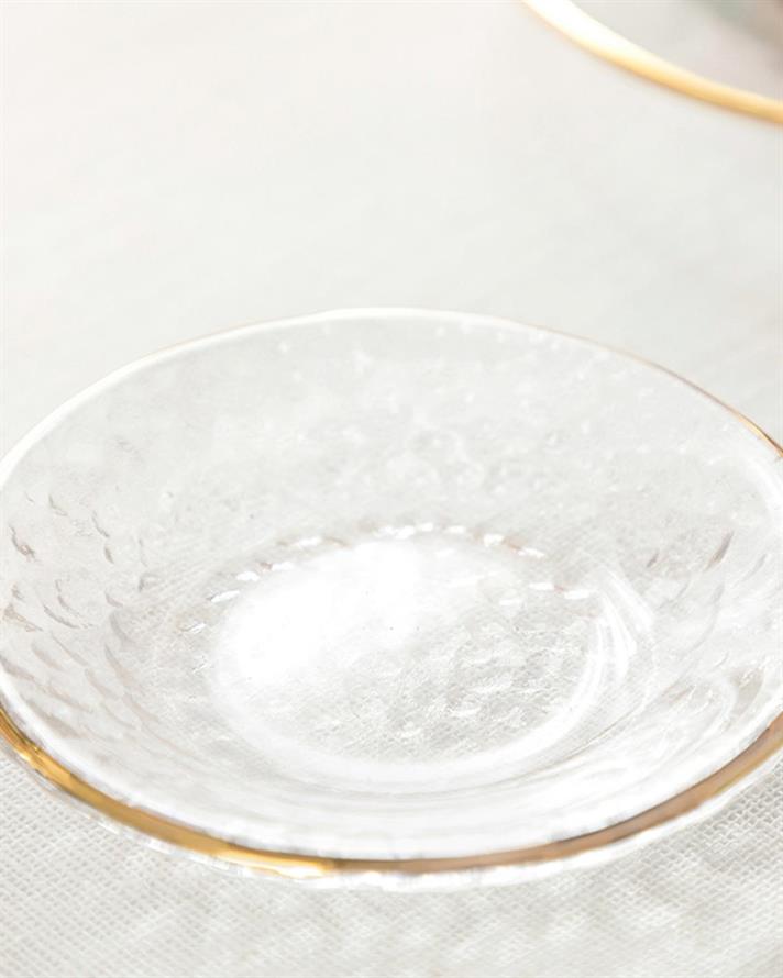 Bol mic servire gustari, Marco, sticla, 8 cm, transparent