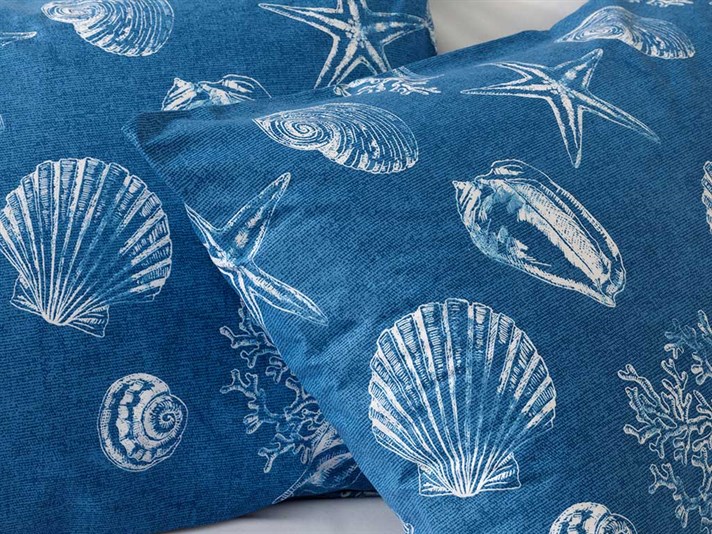Marea adâncă Cottony Set 2  FAȚĂ DE PERNĂ 50x70 cm Albastru.