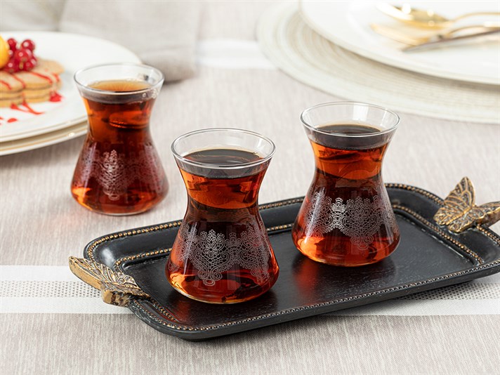 Marella Glass 6 Set Tea Glass 125 ml Transparent
